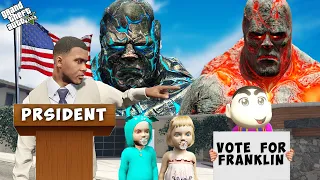 Lava God Franklin Shinchan Become The President of Los Santos in GTa 5 ! (GTA 5 mods)