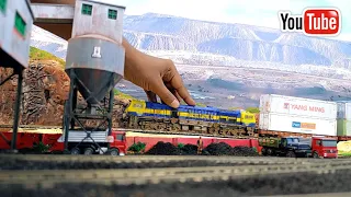 My Indian Railways HO Scale WDG4D Model Hauling With Double Stack Container Freight Load