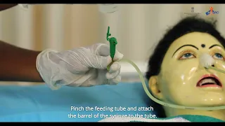 How to feed through Nasogastric tube | Palliative care Skill Video   (English)