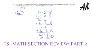 TSI MATH SECTION REVIEW: PART 2