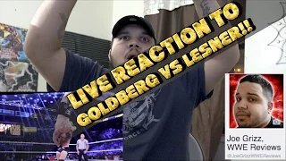 REACTION To Goldberg Vs Brock Lesner At WWE Survivor Series 2016!!!