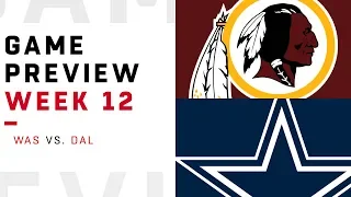 Washington Redskins vs. Dallas Cowboys | Week 12 Game Preview | NFL Playbook