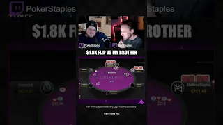 $1.8K Flip vs Brother | PokerStaples Shorts