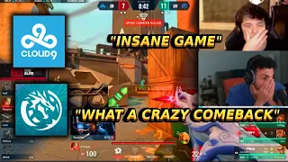 Tarik and Sliggy react LEVIATAN REVERSE SWEEP CLOUD 9 INSANE FINAL ROUNDS - VCT Americas LCQ