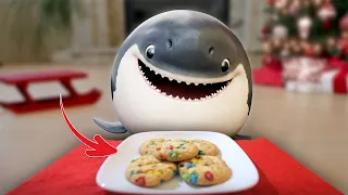 Christmas Chaos: Baby Shark's Sneaky Plan to Steal Santa's Cookies