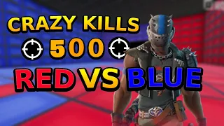 DESTROYING AN ENTIRE LOBBY IN FORTNITE RED VS BLUE