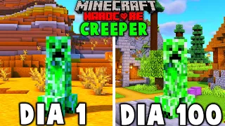 Sobrevivi 100 dias como CREEPER no Minecraft