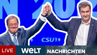 BUNDESTAGSWAHL 2021: Volle Attacke! Laschet holt bei CSU zum Rundumschlag aus  | WELT Newsstream