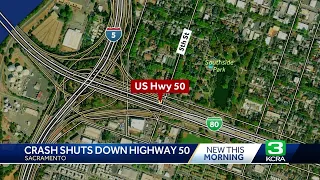 Woman arrested on suspicion of DUI after wrong-way crash on Highway 50 in Sacramento