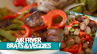 Air Fryer Bratwurst and Vegetables (Ninja Foodi Recipe)