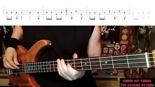 Under My Thumb by The Rolling Stones - Bass Cover with Tabs Play-Along