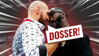 Tyson Fury calling Deontay Wilder a "DOSSER" for two minutes straight