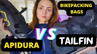 Bikepacking Bags I APIDURA vs TAILFIN AEROPACK I REVIEW I  SWAYING? Weight? PRICE? 10 PROS AND CONS