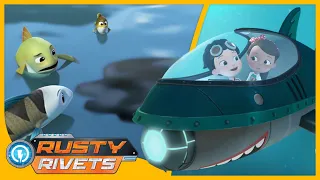 Rusty Stops an Oil Spill | Rusty Rivets | Cartoons for Kids