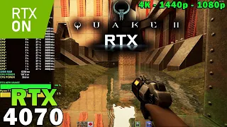 Quake 2 RTX Ray Tracing | RTX 4070 | Ryzen 7 5800X3D | 4K - 1440p - 1080p | Ultra Settings