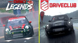 Grid Legends vs Driveclub Rain Effect Comparison - Super Immersive & Realistic No Hud PS5 Gameplay