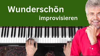 Klavier: Improvisieren für Einsteiger – einfache Methode – Akkordschema II - V - I