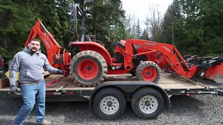 Loading A Tractor on a Trailer