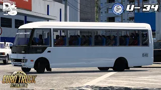 [ETS2] Unidad 34 de RUVISA | MOD BUS | Mitsubishi Rosa |Mapa Rotas Brasil | PANAMA SKINS©