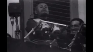 Benito Mussolini Crosses Arms After Fiery Speech (RARE FOOTAGE)