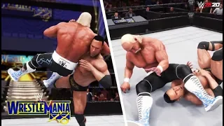 WWE 2K20 SIMULATION: The Rock vs Hulk Hogan | Wrestlemania 18 HIGHLIGHTS