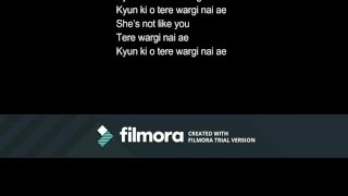 Raftaar - Tere Wargi Nai Ae  lyrical video (lyrics) AK Projekts  Adah Sharma #ISuperLikeYou