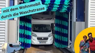 Mit dem Wohnmobil in die Waschstrasse, geht das?       🚍🇩🇪👍