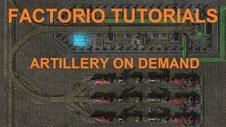 Artillery on demand system - Factorio - Combinator Tutorial 3