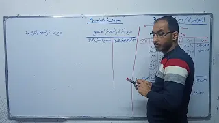 مبادئ محاسبة - موضوع ميزان المراجعة بالمجاميع و الارصدة