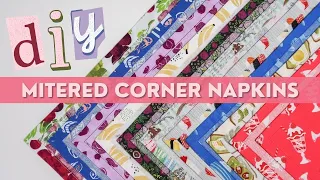 Perfect Mitered Corners for Cloth Napkins | Paige Handmade