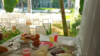 الاكل في فندق. سرايه . فطور الصباح و العشاء.  تونس.    Tunisie     Eating at Saraya Hotel