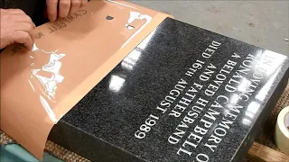 Creating A Stencil Layout For A Memorial Inscription