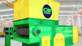 CM SOLO - Single Shaft Shredder - Scrap Automotive Plastics Waste Shredding