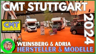 CMT 2024 - Das sind die Hersteller & Modelle - Weinsberg & Adria - Wohnwagen, Wohnmobile - Tipps