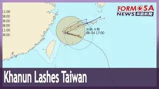 Khanun to drench Northern Taiwan through Friday