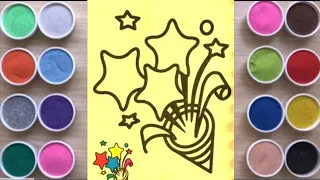 Sand Painting Art | Sand Painting & Coloring for Kids & Toddlers | Easy Art | Sand Art