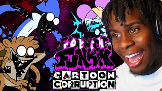 They Cursed Mordecai & Rigby - Friday Night Funkin' Cartoon Corruption DEMO