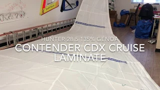 Hunter 28.5 135% Genoa - Contender Sailcloth CDX Cruise Laminate