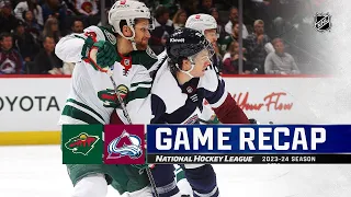 Minnesota Wild vs Colorado Avalanche | March 08, 2024 | Game Highlights | NHL Regular Season