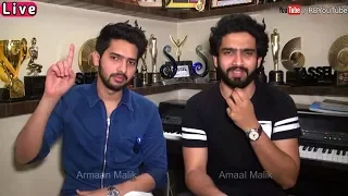 ARMAAN MALIK and AMAAL MALIK Brothers love chat session with fans | R B YouTube 2017