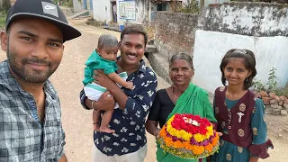 సద్దుల బతుకమ్మ | Bathukamma vlog 2021 | My Village Show Vlogs | Gangavva | Raju