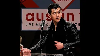 alex turner doesn't realize he's not wearing shades