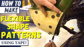 How To Make a Flexible Shape Pattern Using Tape | Fabrication Tips & Tricks!