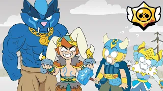 Brawl Stars Animation Fenrir Buzz and Loki Chester vs Thor Bibi