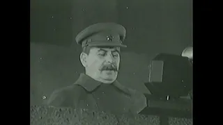 Речь Сталина на параде 7 ноября 1941 г на Красной площади HD Stalin Speech 7th of November 1941 full