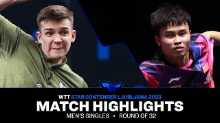 Zhou Qihao vs Kirill Gerassimenko | MS R32 | WTT Star Contender Ljubljana 2023