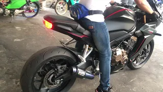 CBR650R ลองท่อ Daivo Dv46tt