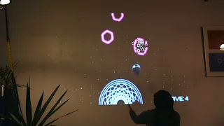 Wall Defenders interactive projector game from LUMOplay