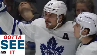 GOTTA SEE IT: Auston Matthews Caps Off Hat Trick To Tie Maple Leafs Single Season Scoring Record