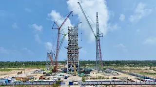 China's first commercial aerospace launch site under construction